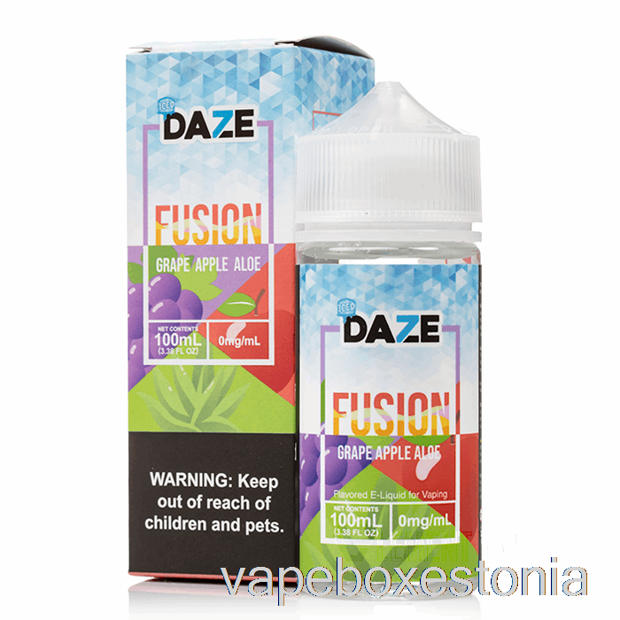 Vape Box Estonia Jääviinamarja õun Aaloe - 7 Daze Fusion - 100ml 0mg